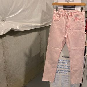 NWT Zara light pink denim jeans size 2